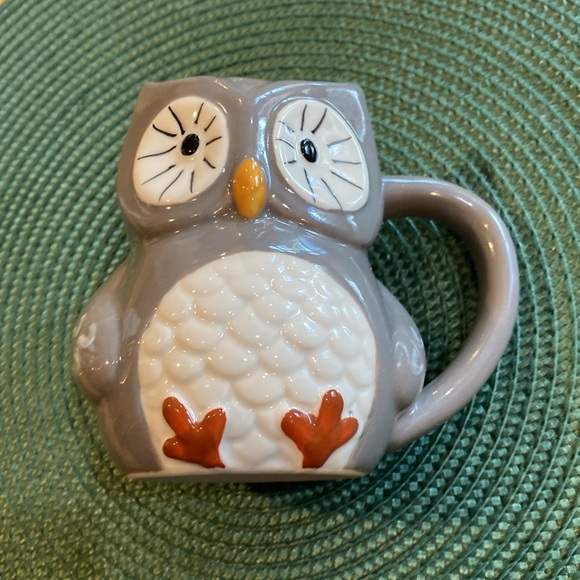 Threshold gray owl mug. 12 ounce capacity. Stoneware. Dishwasher & micro safe. - Picture 5 of 11